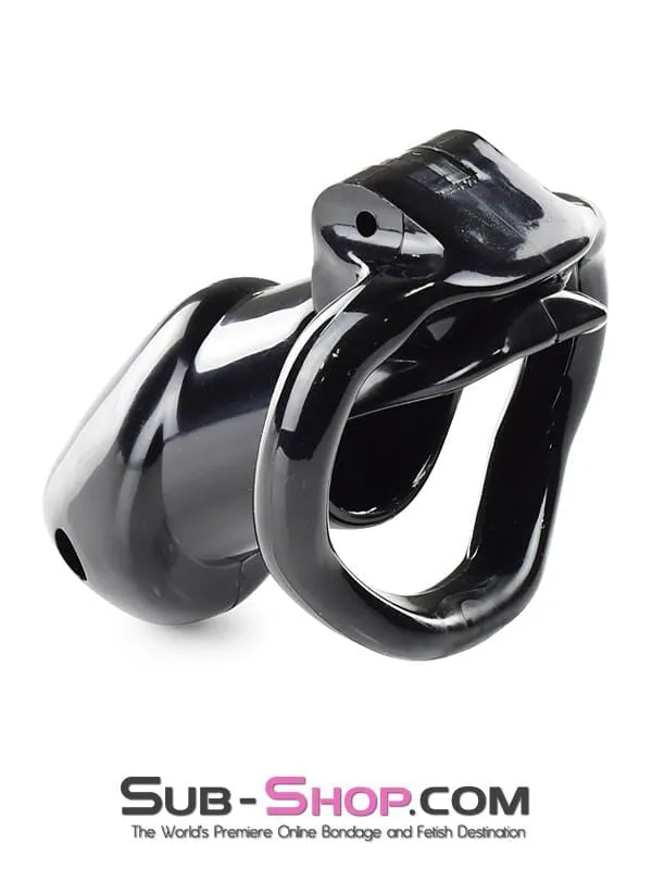 0327AE      Black Knight High Security Keyed Tumbler Locking Male Chastity with 4 Base Cock Ring Sizes - MEGA Deal