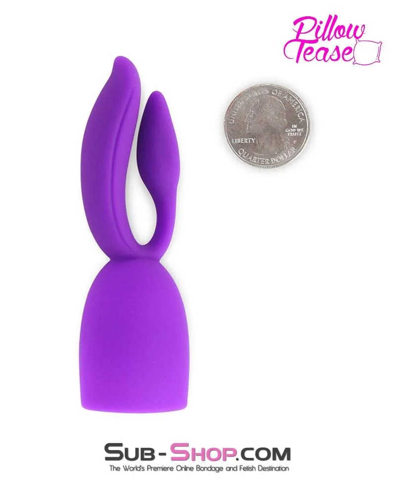 0475E      Purple Mini Wand Clit Tickler Tip Attachment - LAST CHANCE - Final Closeout!