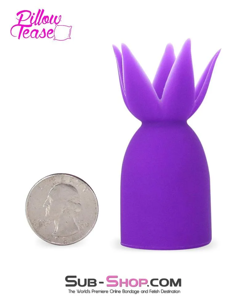 0487E      Purple Mini Wand Flower Tickler Tip Attachment - LAST CHANCE - Final Closeout!