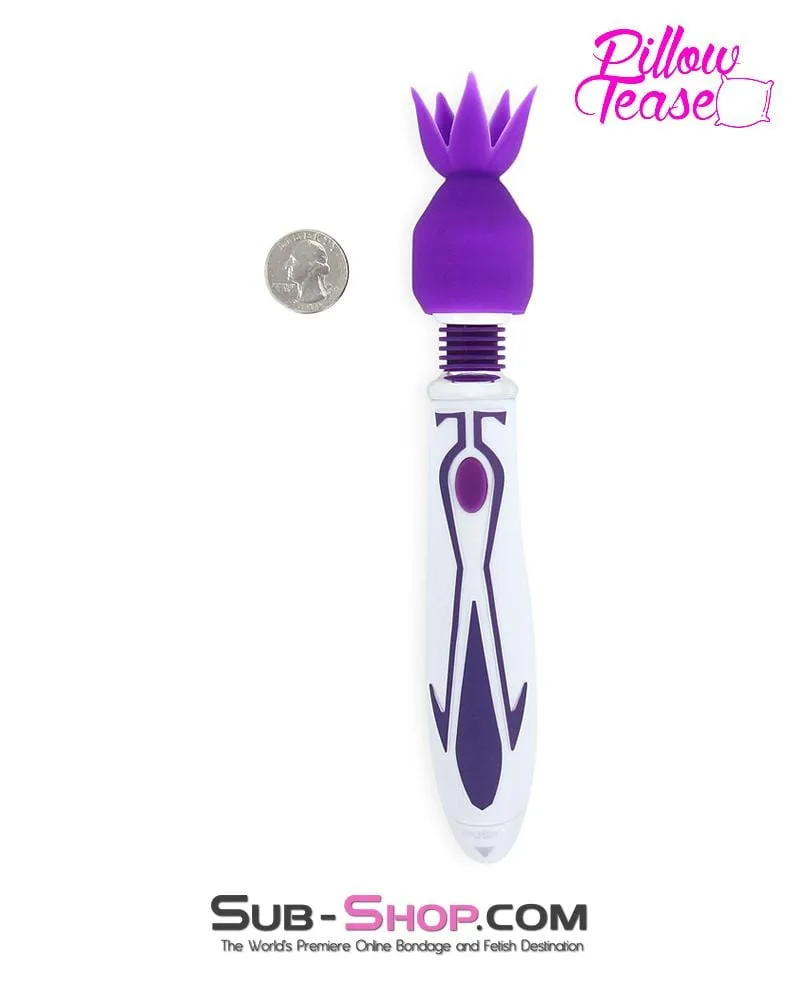 0487E      Purple Mini Wand Flower Tickler Tip Attachment - LAST CHANCE - Final Closeout!