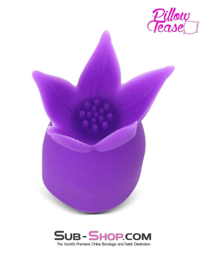 0487E      Purple Mini Wand Flower Tickler Tip Attachment - LAST CHANCE - Final Closeout!