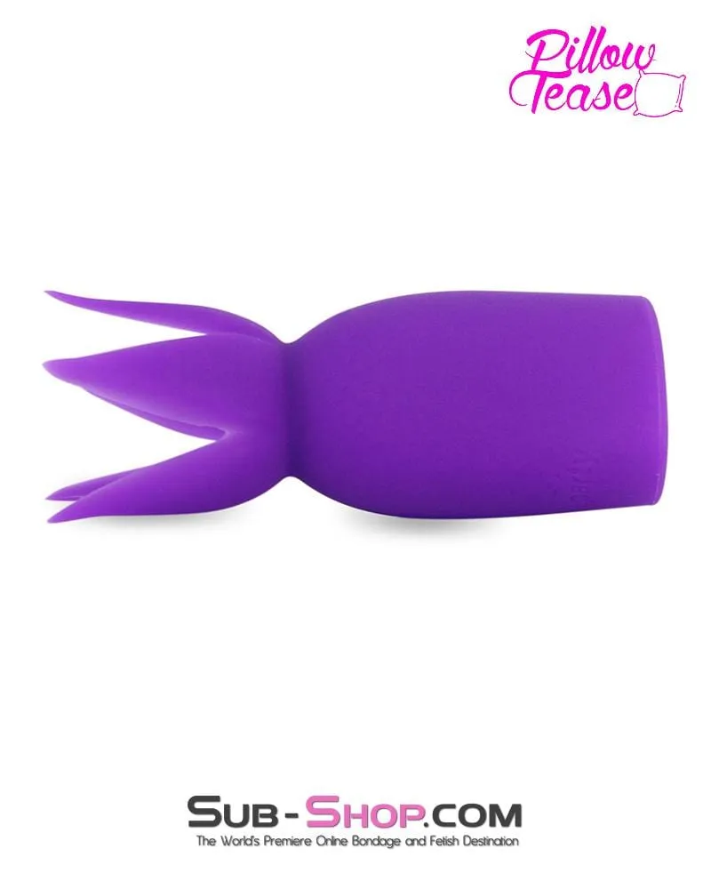 0487E      Purple Mini Wand Flower Tickler Tip Attachment - LAST CHANCE - Final Closeout!