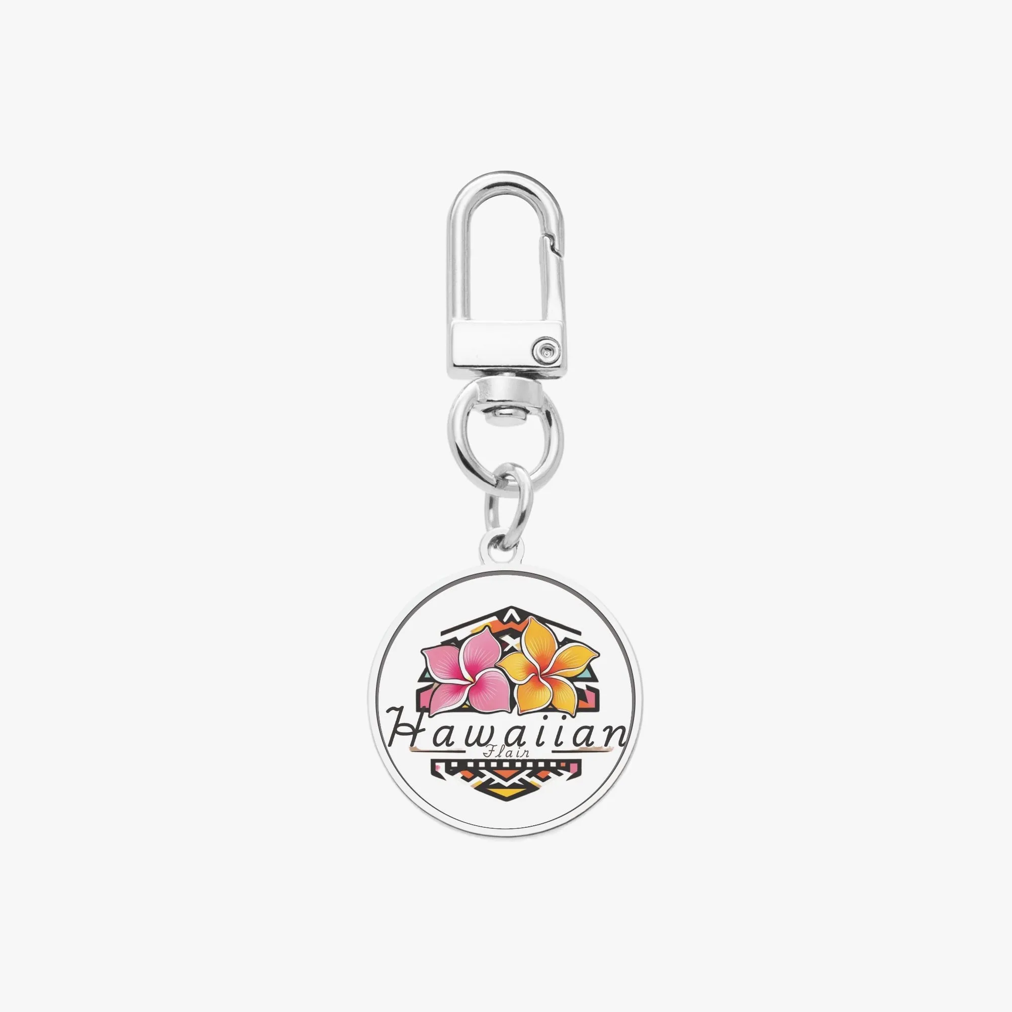 1069. Hawaiian Flair Metal Keychain
