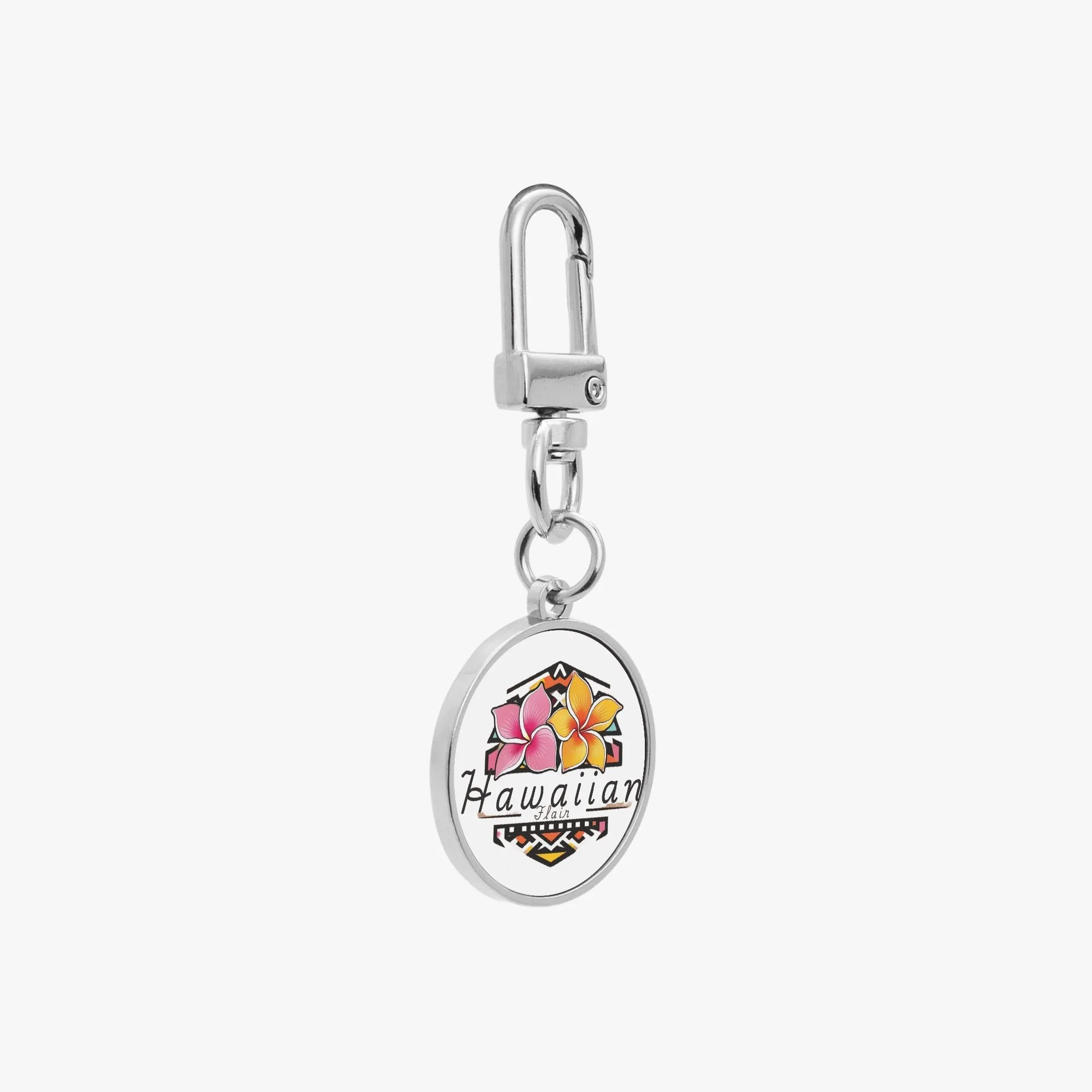 1069. Hawaiian Flair Metal Keychain