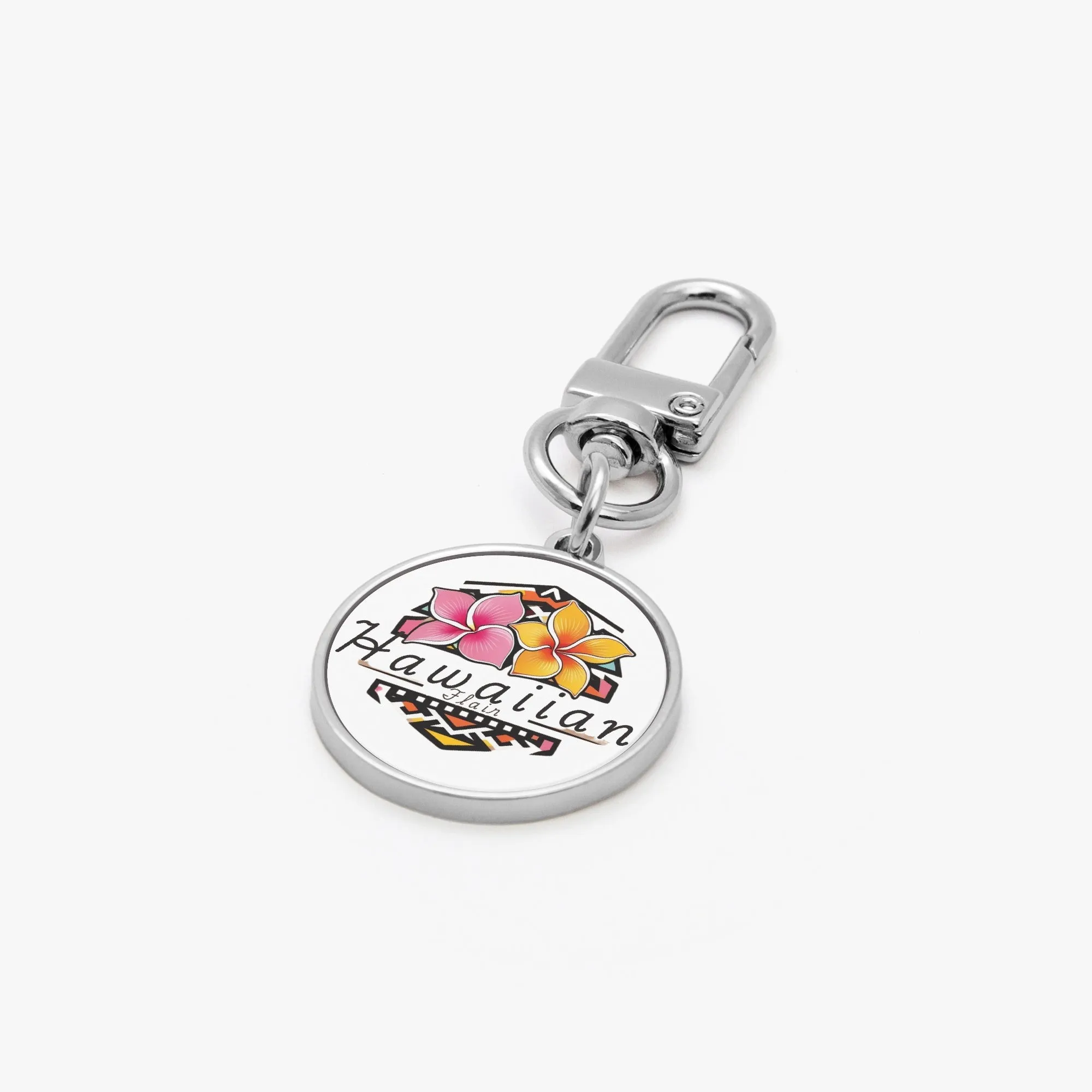 1069. Hawaiian Flair Metal Keychain