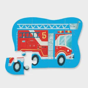 12 Pc Mini Puzzle Fire Truck