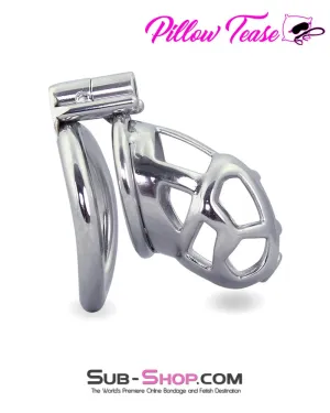 1478AR      Denied in Steel Male Teasing Chastity Cage