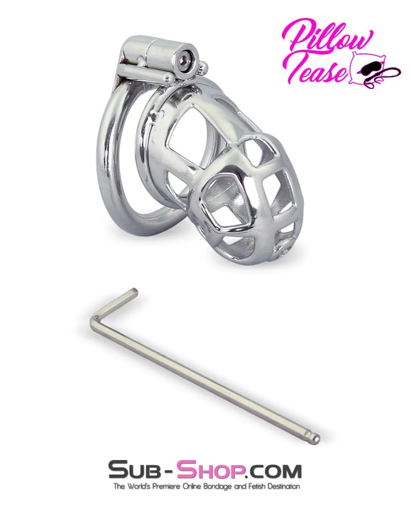 1478AR      Denied in Steel Male Teasing Chastity Cage