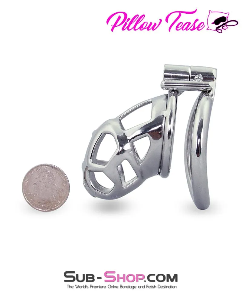 1478AR      Denied in Steel Male Teasing Chastity Cage