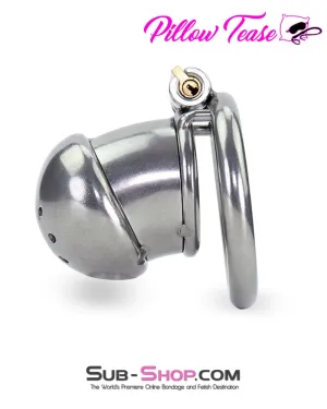 1875AR-SIS      Sissy Cock Torment Locking Steel Chastity Cock Cage