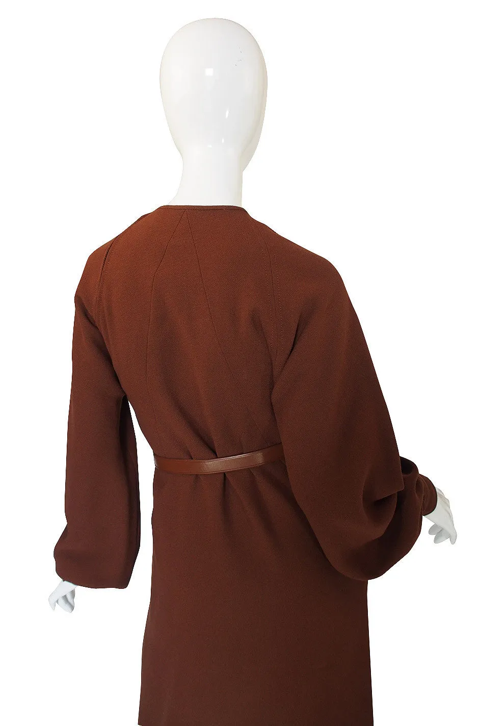 1960s James Galanos Cut Out Neck Dress