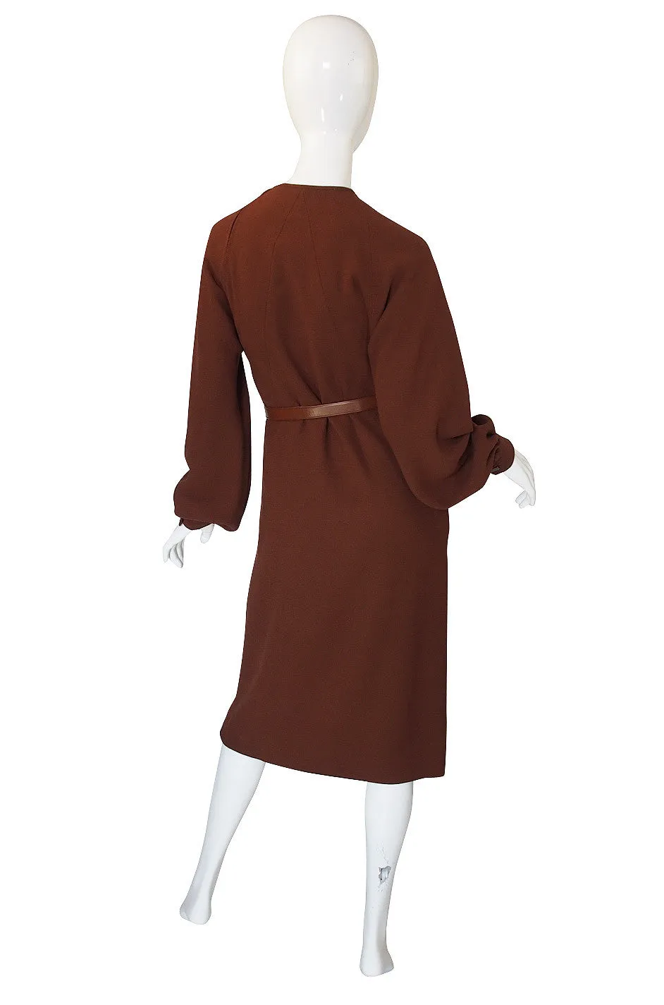 1960s James Galanos Cut Out Neck Dress