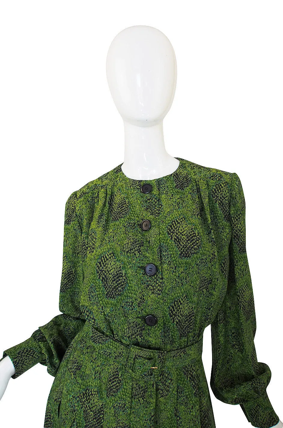 1971 Givenchy Haute Couture Silk Dress