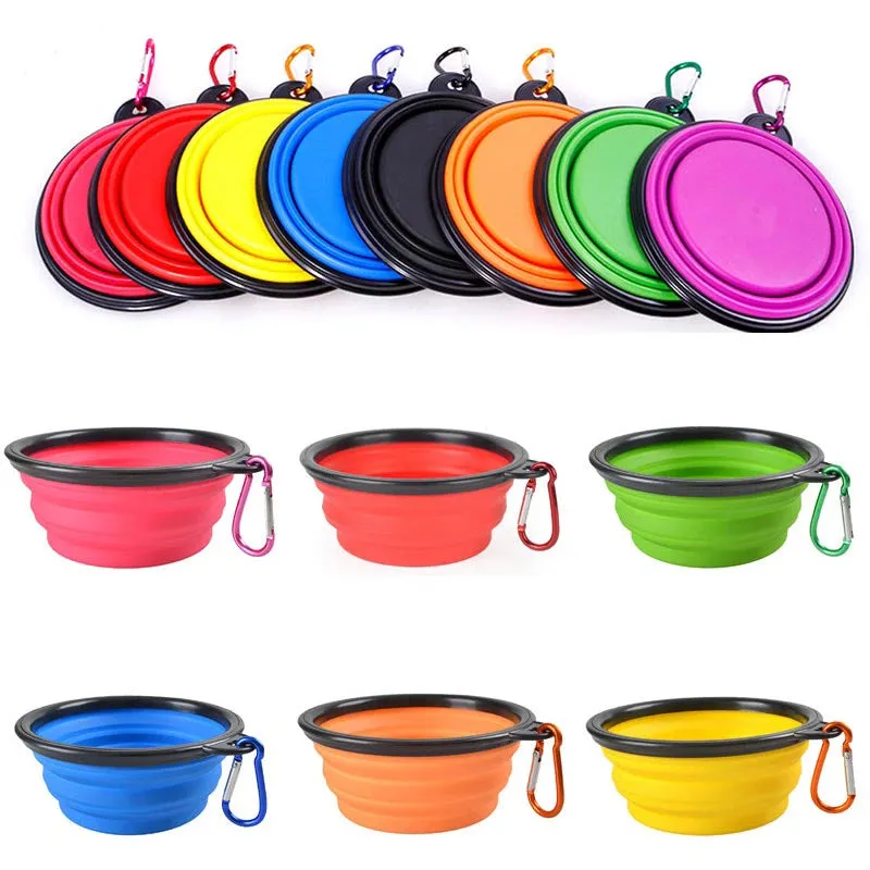 2 In 1 Pet Food Water Container with Carabiner
