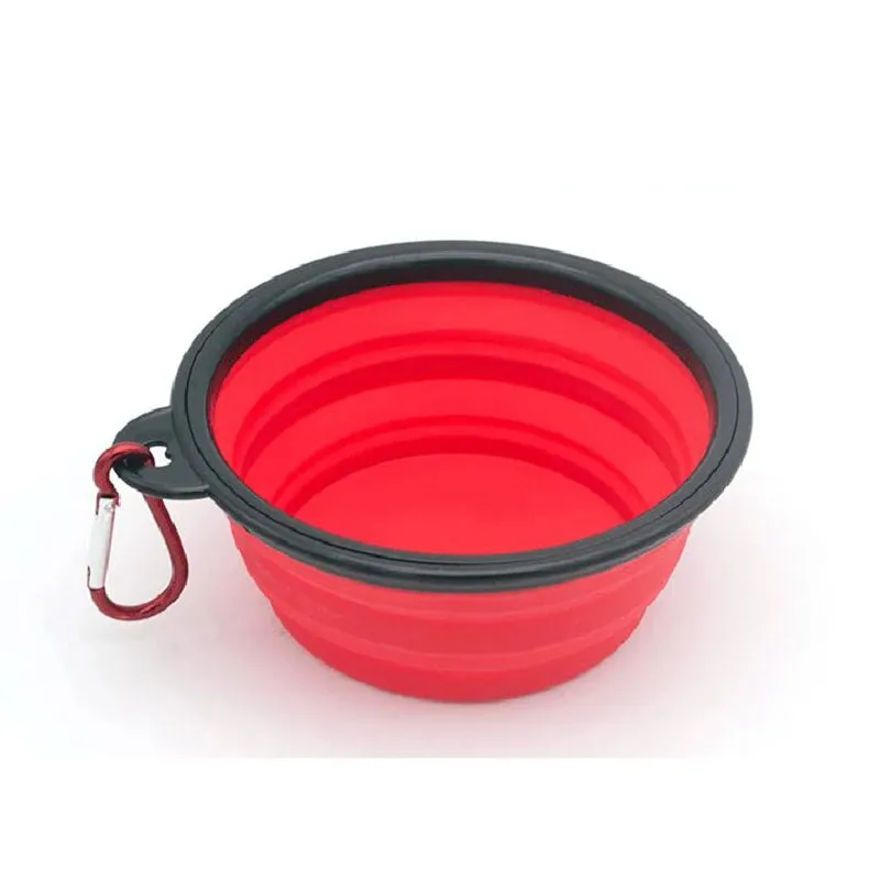 2 In 1 Pet Food Water Container with Carabiner