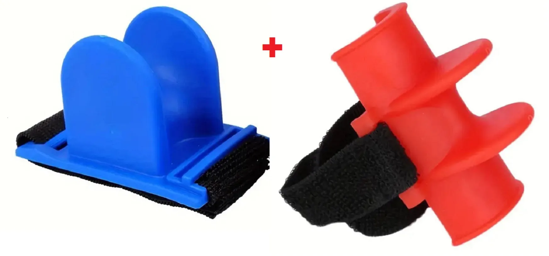 2 x Pier Rail Railing Boat Rod Rest Holder Blue/ Red Fishing Tackle