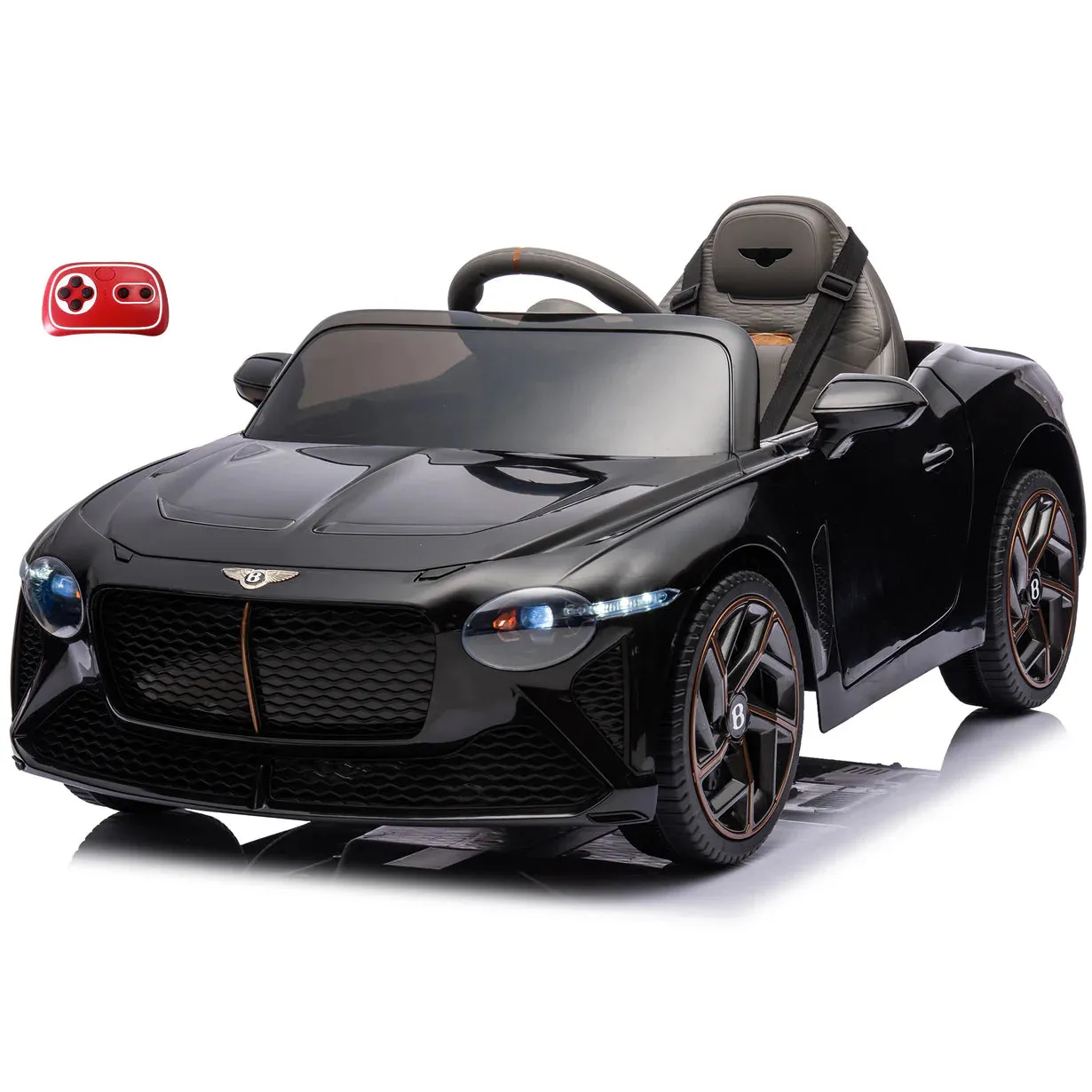 2025 Licensed 12V Bentley Bacalar Ride On Car 1 Seater Upgraded | Seatbelt | Push To Start Button | Music | Lights | Remote