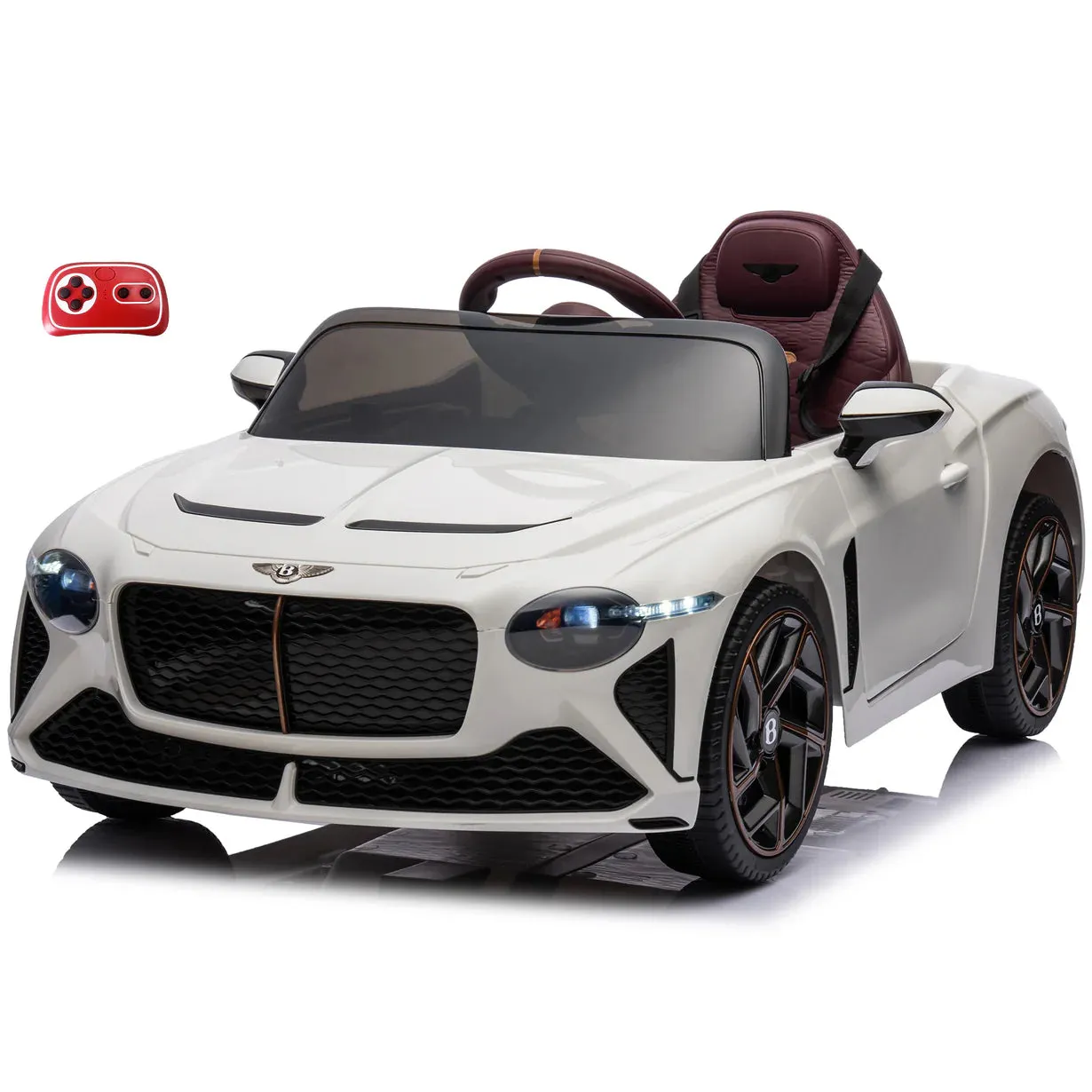 2025 Licensed 12V Bentley Bacalar Ride On Car 1 Seater Upgraded | Seatbelt | Push To Start Button | Music | Lights | Remote