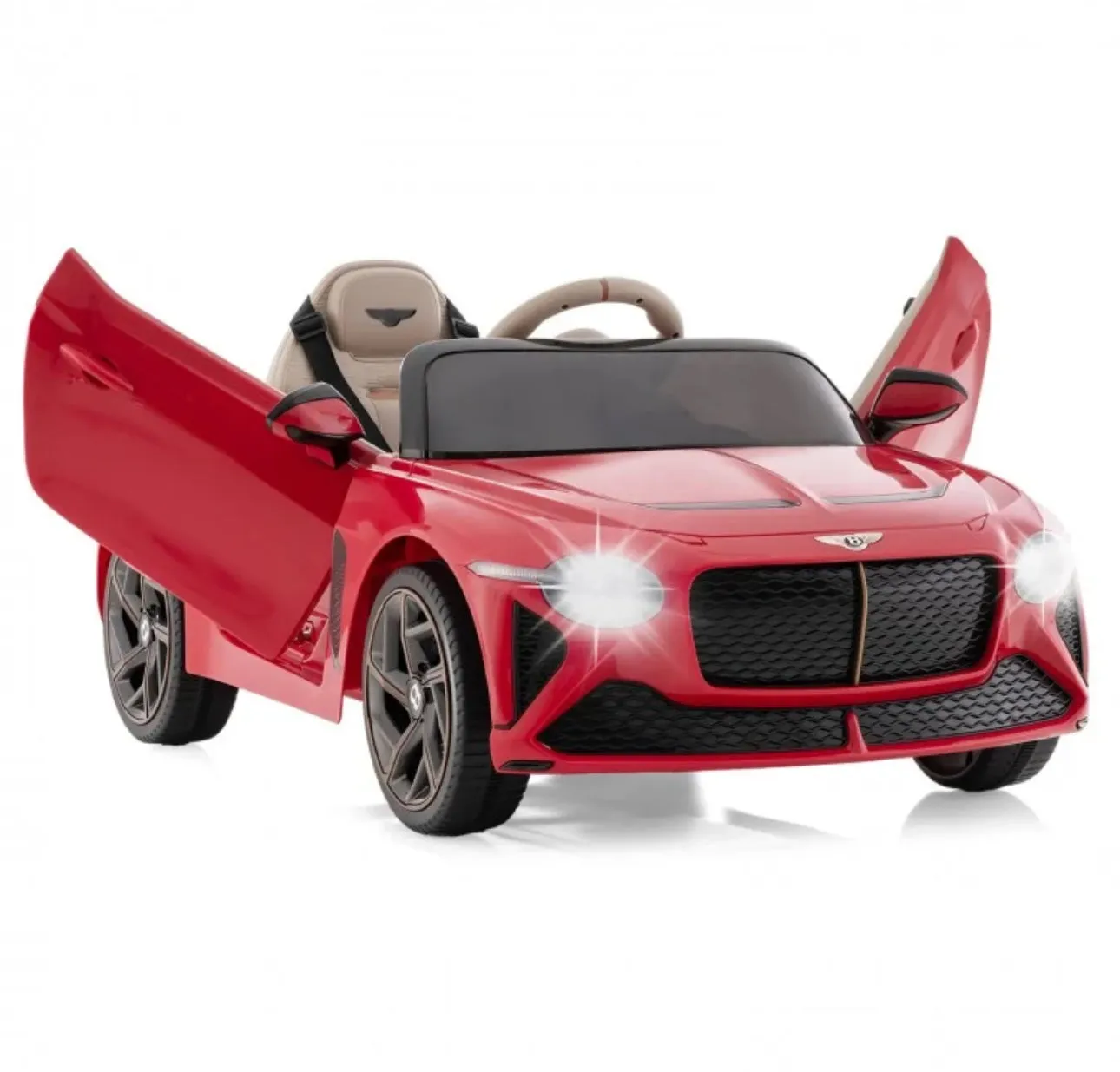 2025 Licensed 12V Bentley Bacalar Ride On Car 1 Seater Upgraded | Seatbelt | Push To Start Button | Music | Lights | Remote