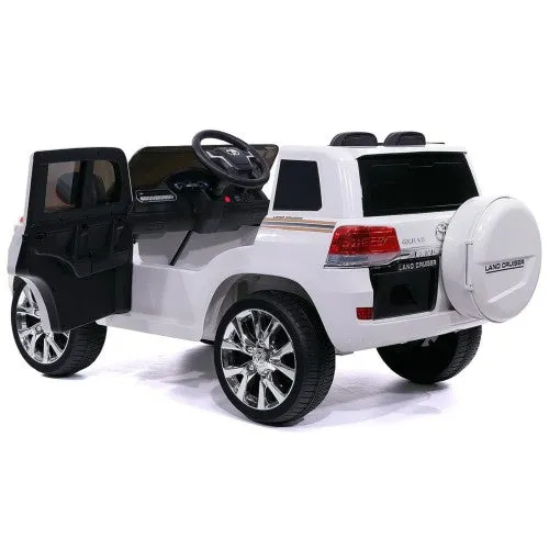 2025 Licensed Toyota 12V Land Cruiser Upgraded Ride On Car | Leather Seat | Small 2 Seater | Remote