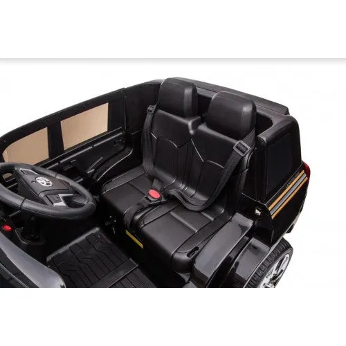 2025 Licensed Toyota 12V Land Cruiser Upgraded Ride On Car | Leather Seat | Small 2 Seater | Remote