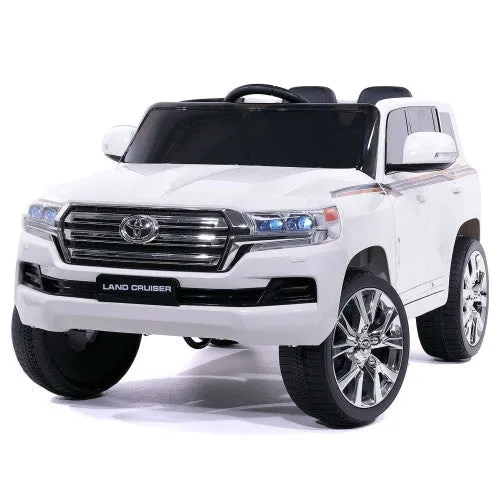 2025 Licensed Toyota 12V Land Cruiser Upgraded Ride On Car | Leather Seat | Small 2 Seater | Remote