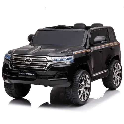 2025 Licensed Toyota 12V Land Cruiser Upgraded Ride On Car | Leather Seat | Small 2 Seater | Remote