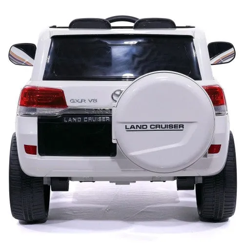2025 Licensed Toyota 12V Land Cruiser Upgraded Ride On Car | Leather Seat | Small 2 Seater | Remote