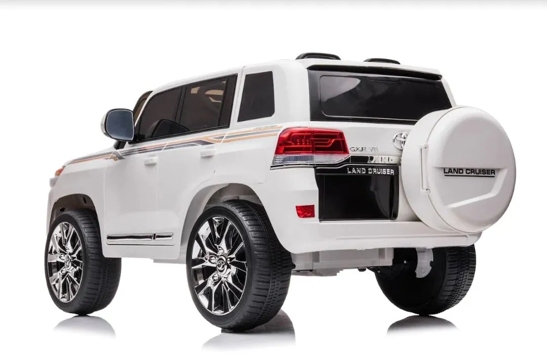 2025 Licensed Toyota 12V Land Cruiser Upgraded Ride On Car | Leather Seat | Small 2 Seater | Remote