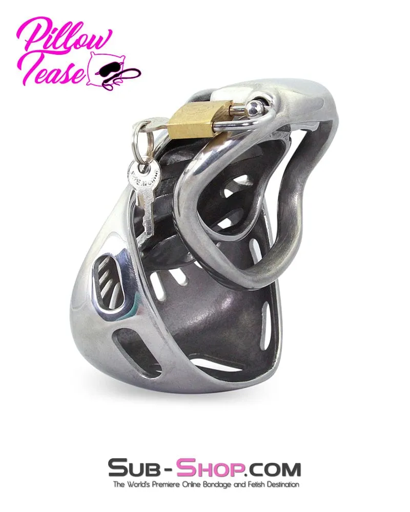 2234AR      Big Steel Dungeon Full Balls and All Locking Male Chastity Cage - MEGA Deal