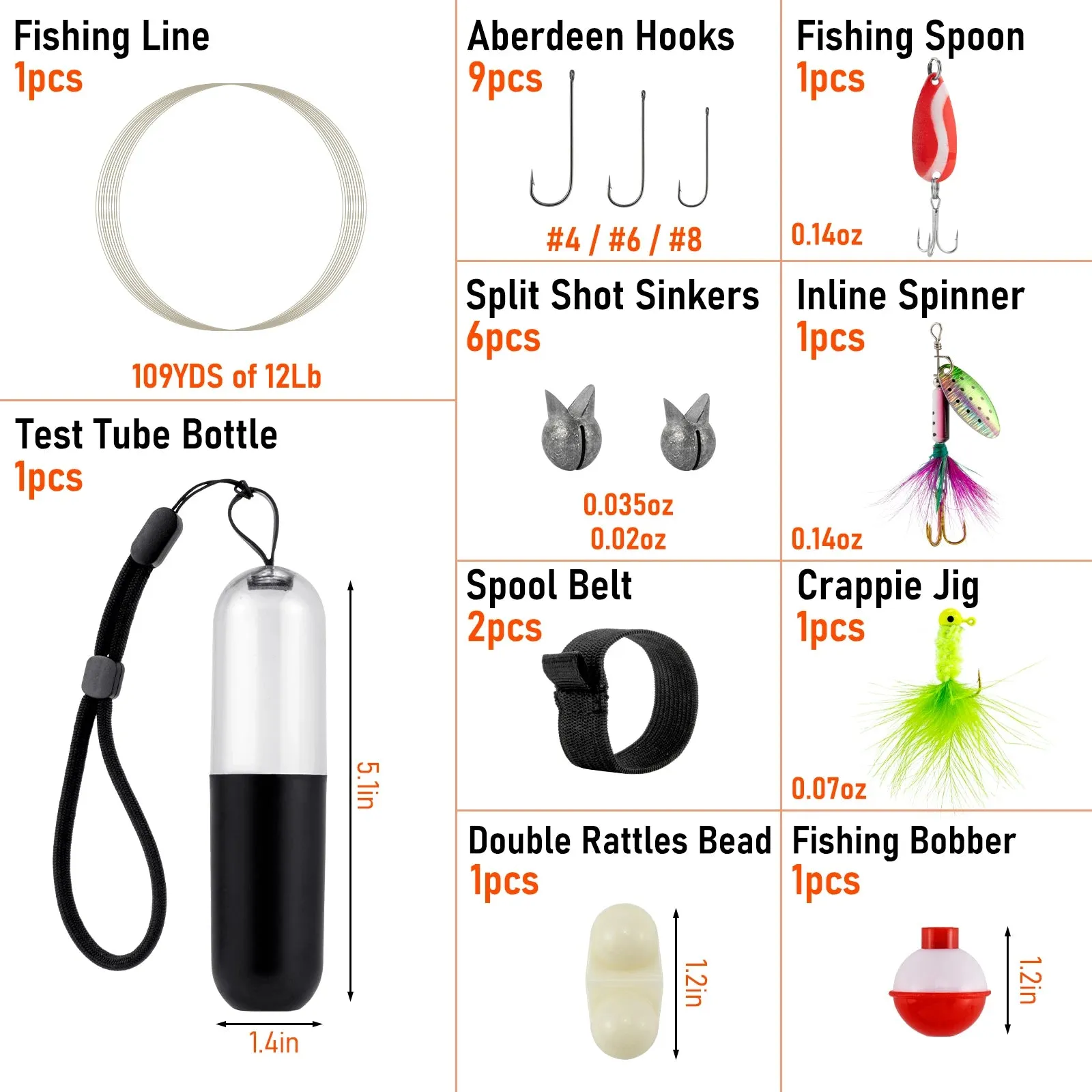 25pcs Survival Fishing Kit