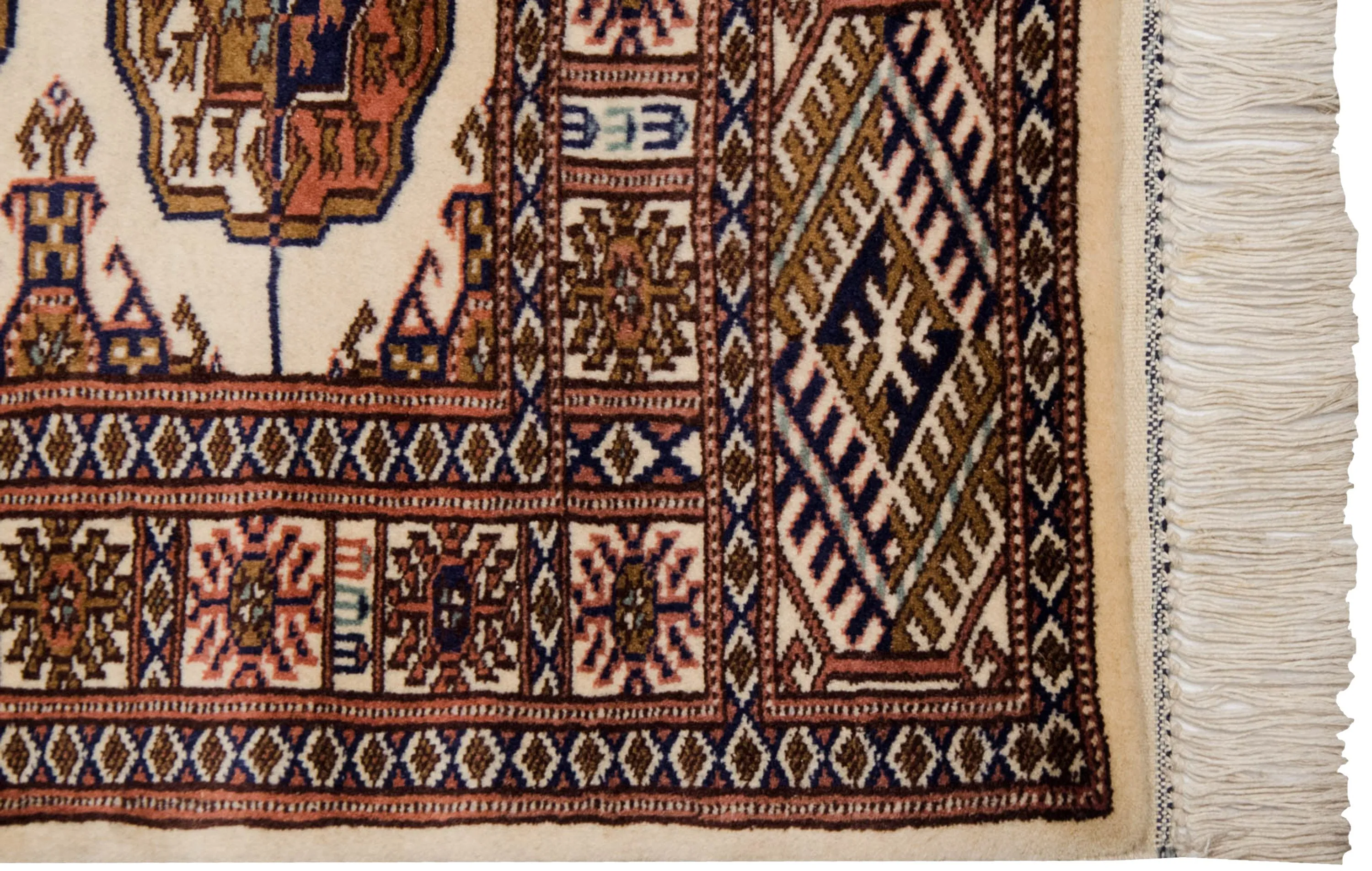 2x4.5 Vintage Fine Bokhara Rug Runner