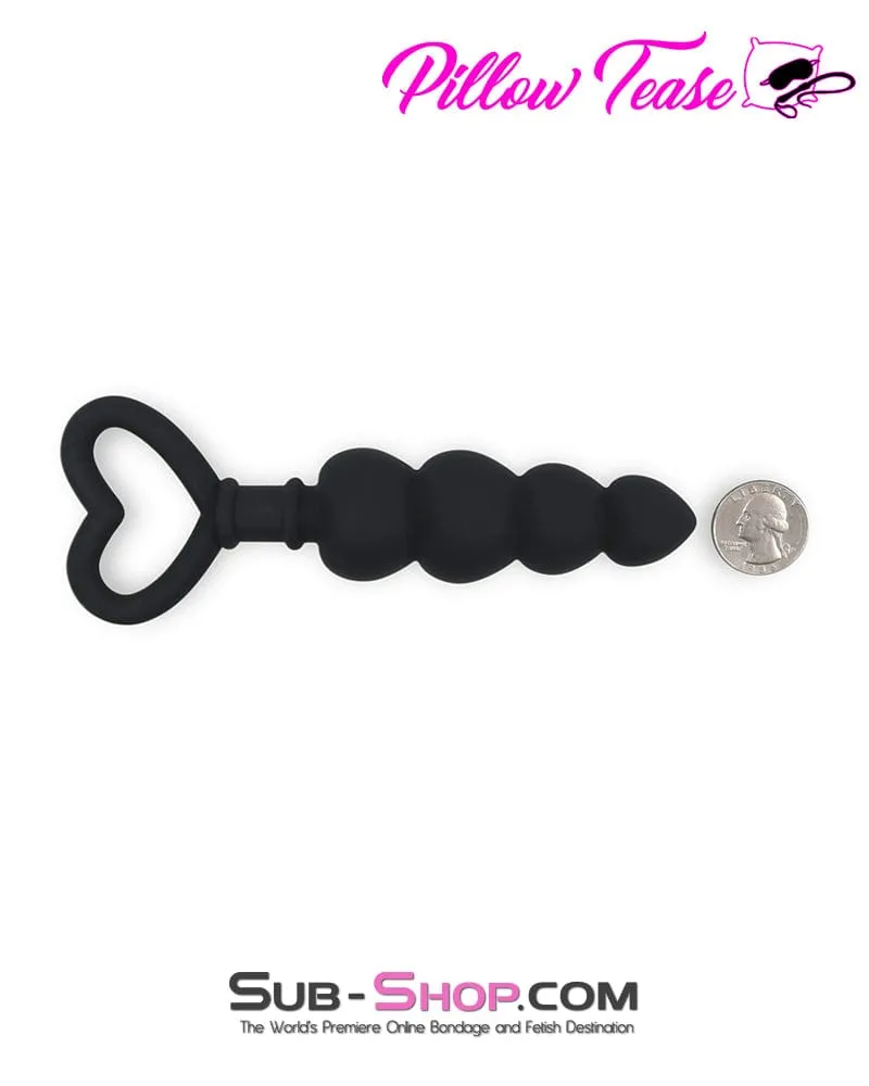 3305DL-SIS      Sissy Servant Beaded Luv Probe Anal Pleaser Plug