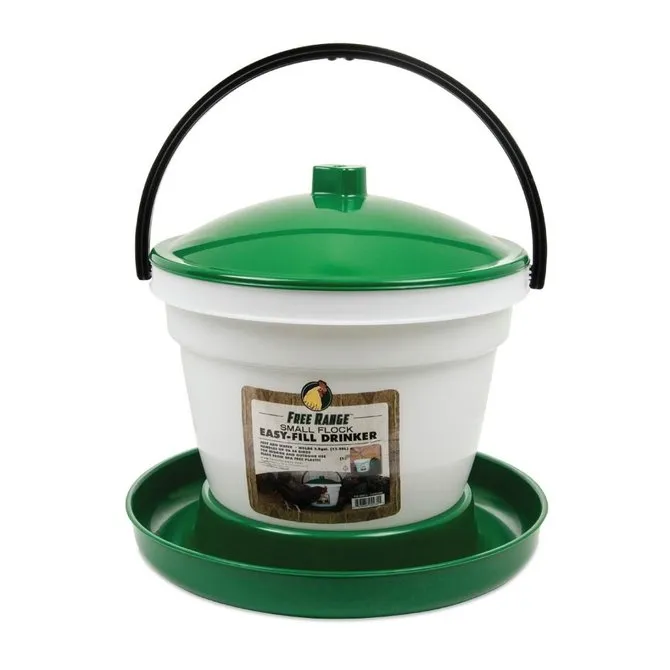 3.5 Gallon plastic Easy Fill Drinker from Harris Farms