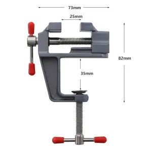 35MM Aluminium Alloy Table Bench Clamp Vise Multi-functional Bench Vise Table Screw