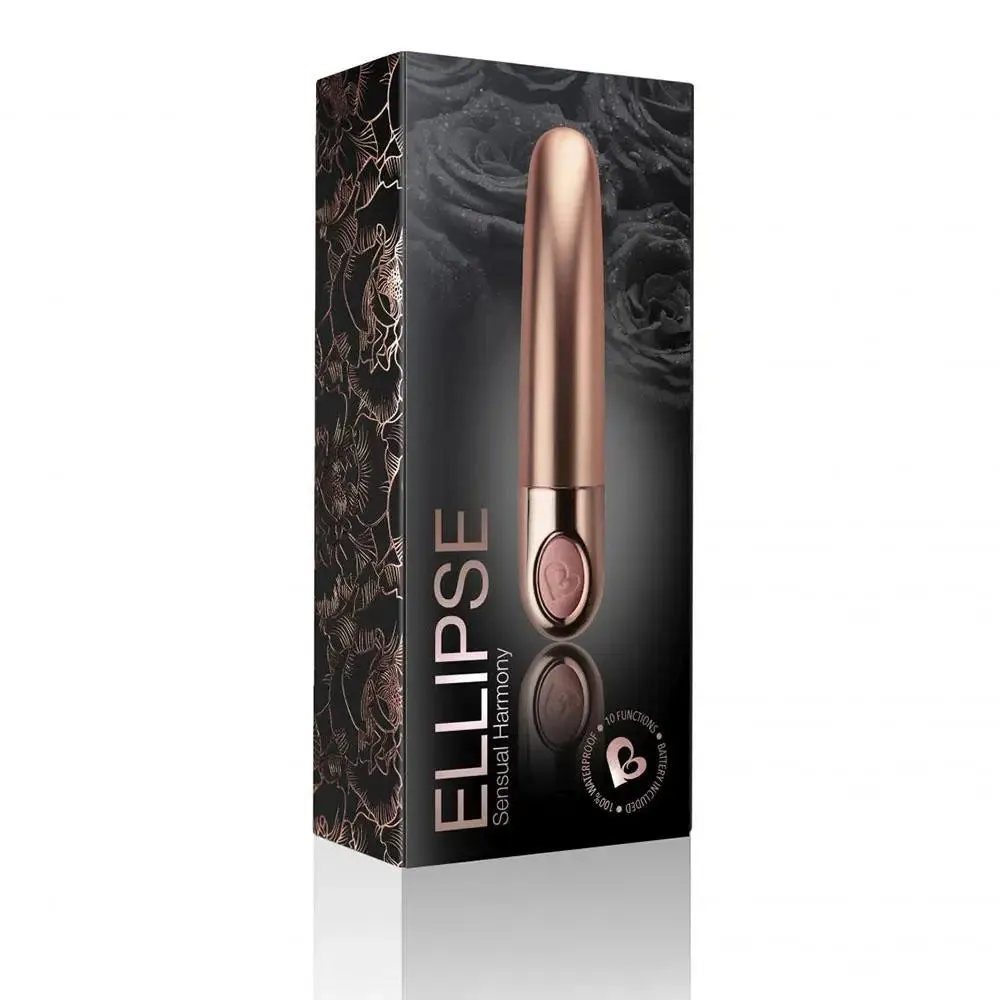 4-inch Rocks off Pink 10-functions Mini Bullet Vibrator