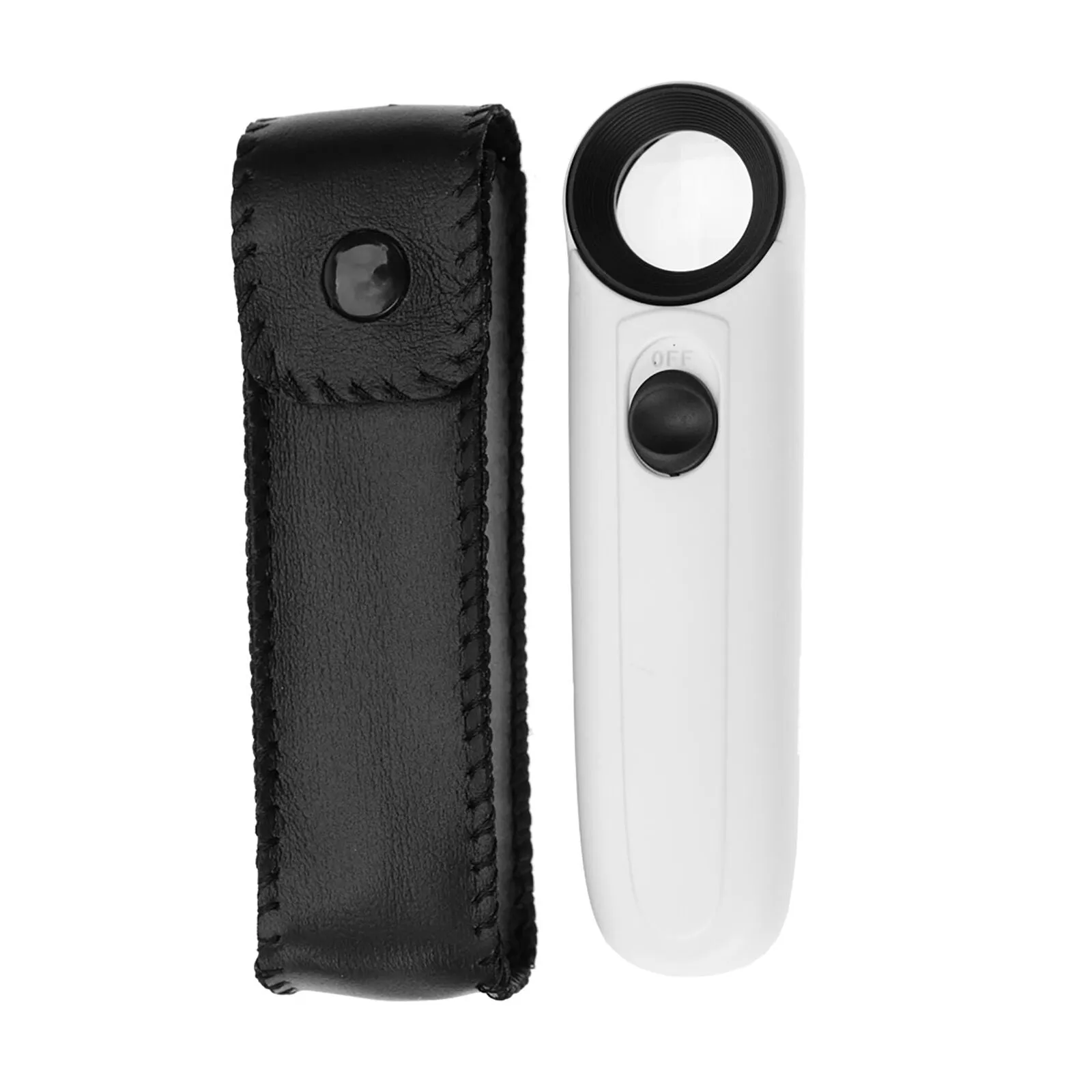 40X Handheld Magnifier with 2-LED Light (Glass lens)