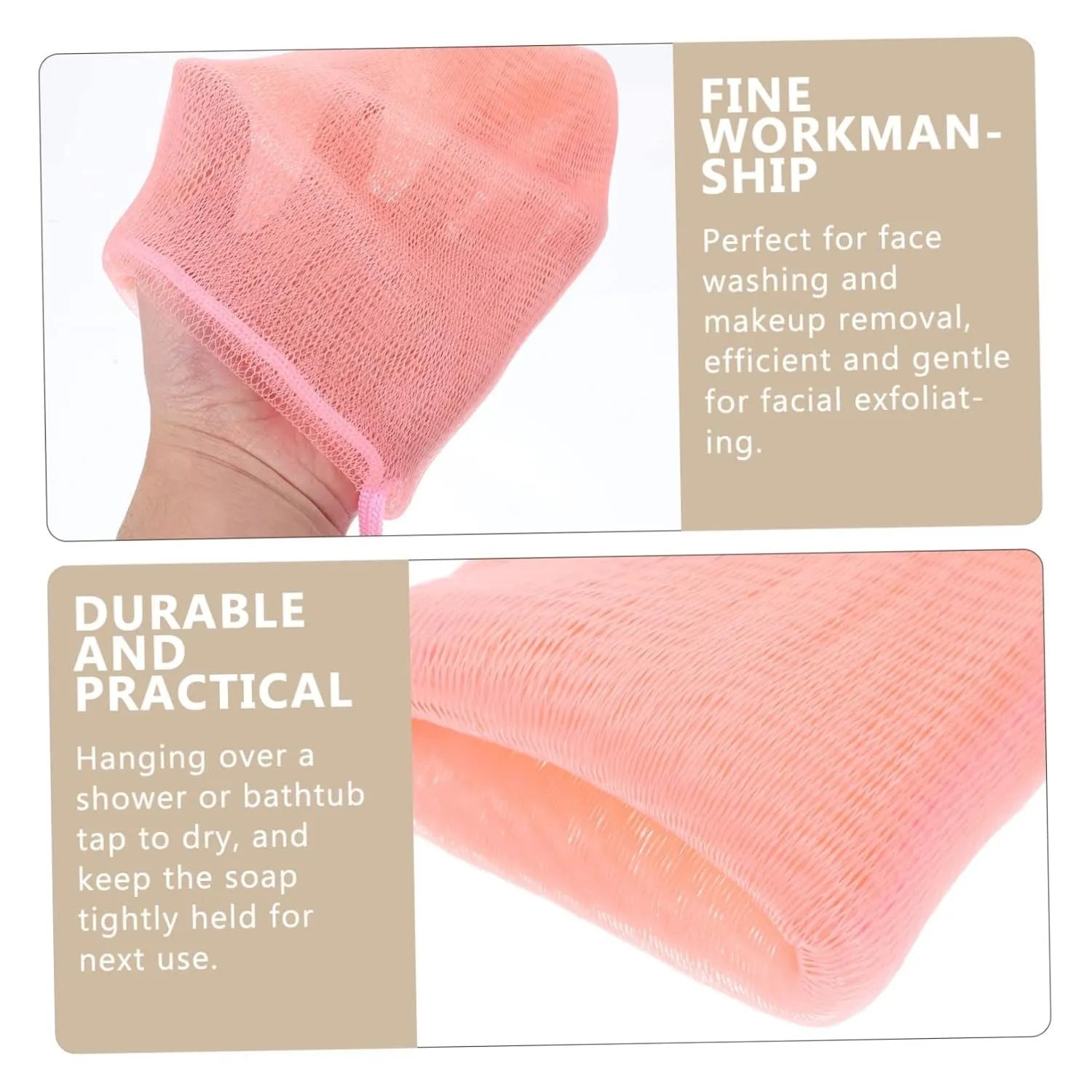 4Pcs Soap Pouch Multi Layer Soft Foaming Nets for Soap Storage Ideal for Bar Soap Cleansing and Foaming 4 Colors 1 of Each Set