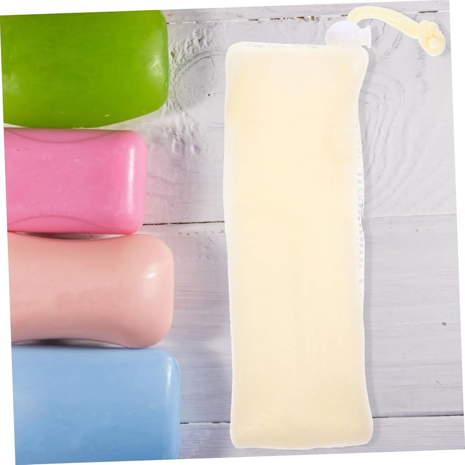 4Pcs Soap Pouch Multi Layer Soft Foaming Nets for Soap Storage Ideal for Bar Soap Cleansing and Foaming 4 Colors 1 of Each Set