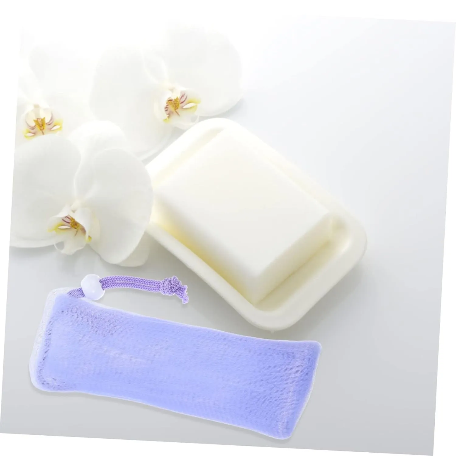 4Pcs Soap Pouch Multi Layer Soft Foaming Nets for Soap Storage Ideal for Bar Soap Cleansing and Foaming 4 Colors 1 of Each Set