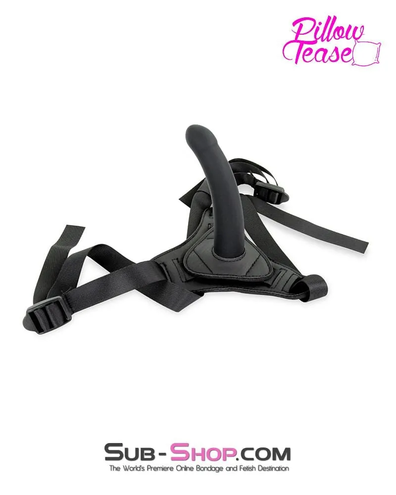 5741M      Pegging Strap On Small Silicone Dildo and Soft Harness Set