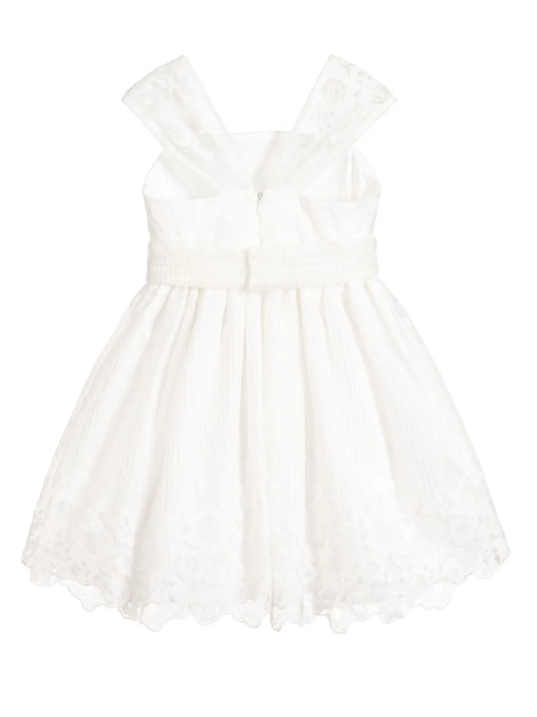 [6y] ABEL & LULA White Floral Lace Dress