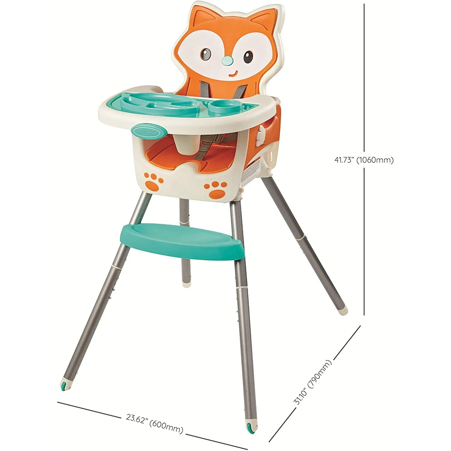 7-in-1 Grow-with-Me Reclining Baby High Chair,  Low Chair & Booster Seat for Chairs | Mr Fox