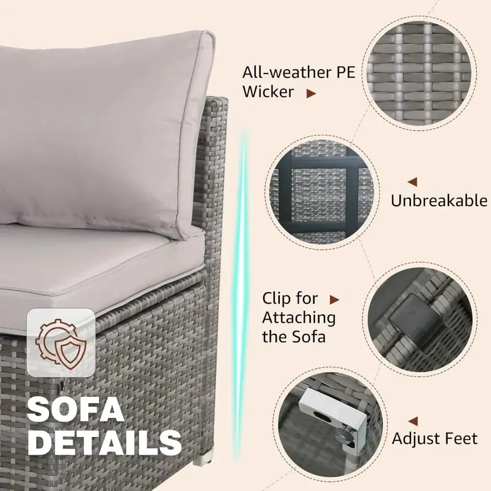 7 Pieces  Modular Patio Set