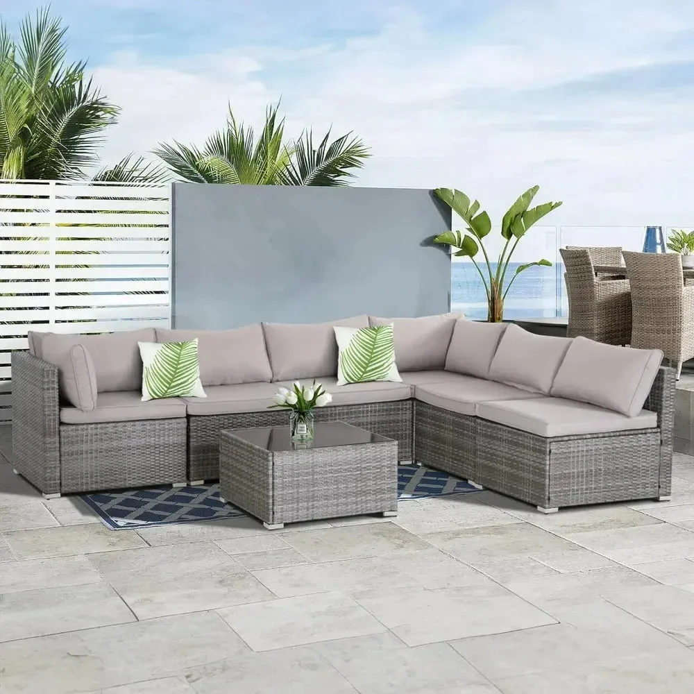 7 Pieces  Modular Patio Set