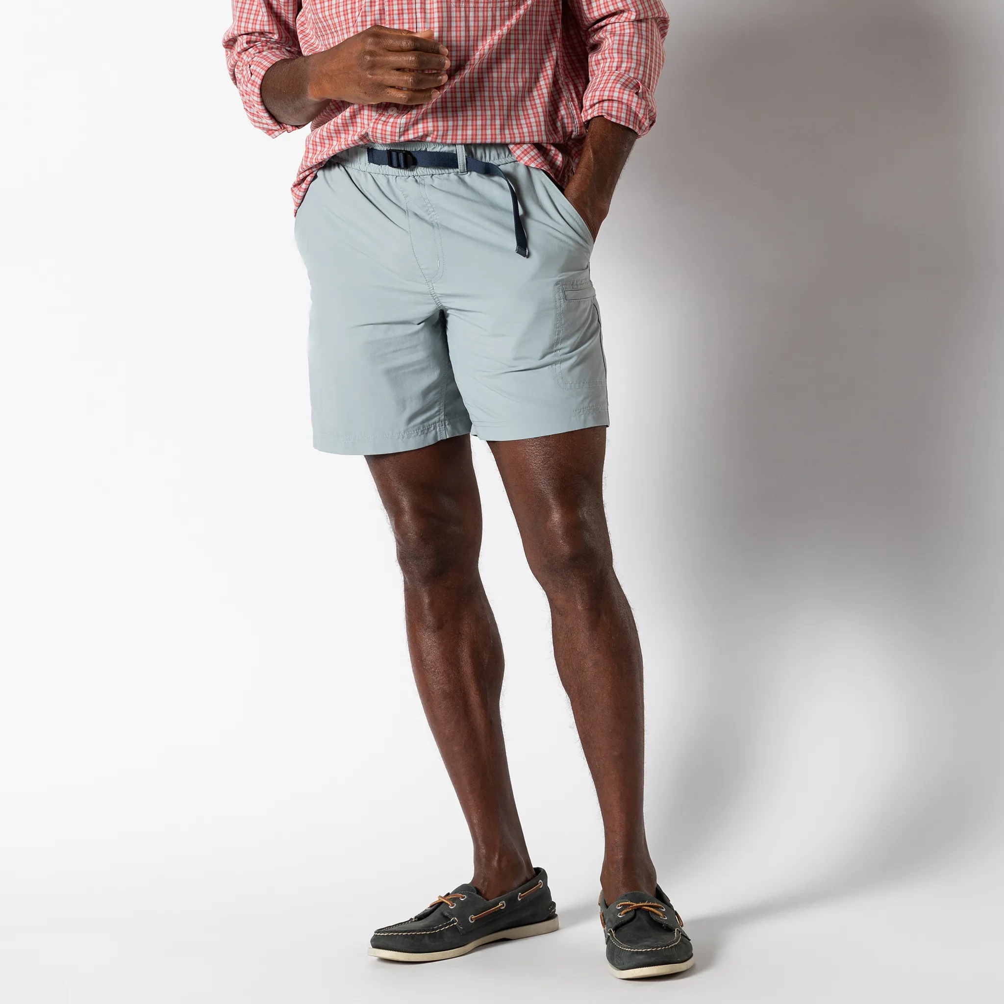 7" On The Fly Performance Short - Quarry Grey