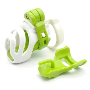 9066M      Mean Green Long Male Chastity with Prince Albert Insert - LAST CHANCE - Final Closeout!