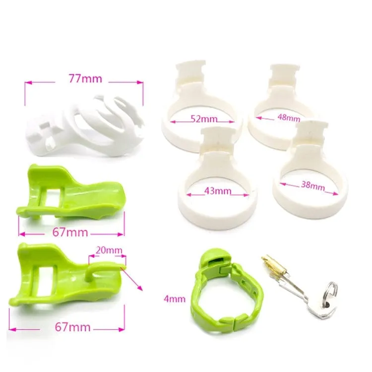 9066M      Mean Green Long Male Chastity with Prince Albert Insert - LAST CHANCE - Final Closeout!