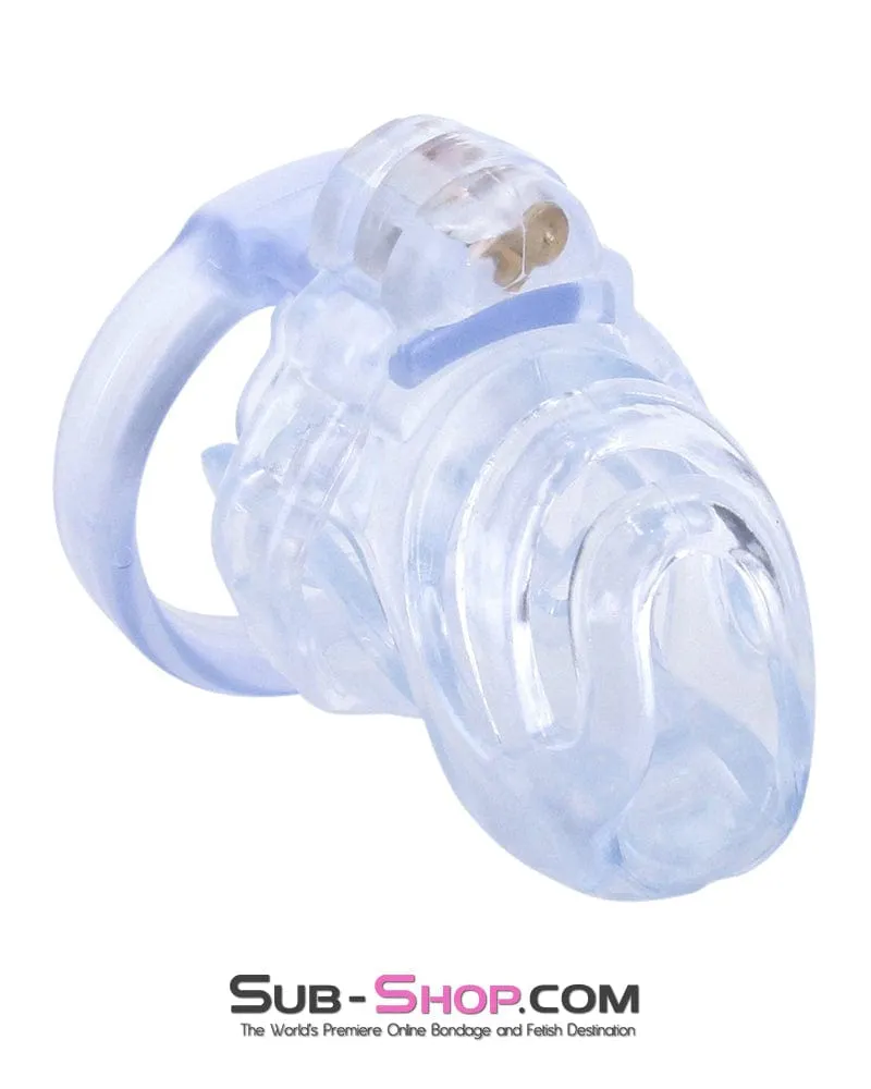 9336M      Short Clear Male Chastity with Optional Prince Albert Insert - MEGA Deal