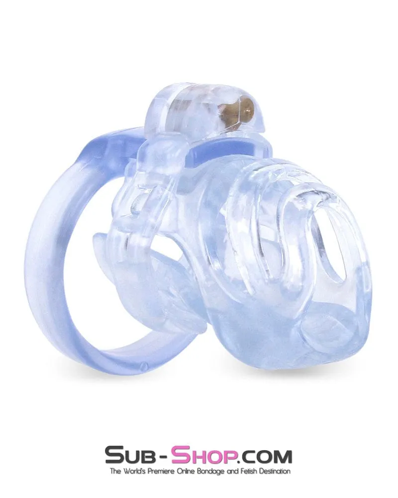 9336M      Short Clear Male Chastity with Optional Prince Albert Insert - MEGA Deal